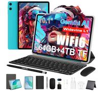 TECLAST P33 Tablet 10.1 Pollici Gemini AI Android Tablets 10 Accessori, 64GB ROM+4TB TF, 2GHz Octa-Core, 5G WiFi/Widevine L1/6000mAh/OTG/Tablet con Tastier Custodi Penn Mouse+3.5MM Auricolari, 2026
