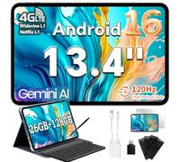 TECLAST T65 13.4" 120Hz Android16 4G Lte, 2.2GHz 26GB+128GB con 8 Accessori