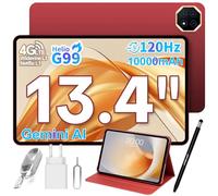 TECLAST T65 PLUS Tablet 13.4 Pollici 120Hz, Helio G99 2.2GHz Octa-Core Gemini AI, Dual SIM 4G LTE+5G WiFi, 10000mAh/18W, 20GB RAM 128GB(TF 8TB), Widevine L1/GPS/13MP/Android Tablets con Custodia+Penna