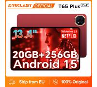 Teclast T65 Plus Tablet Android 15 da 13.4" con Display 2K a 120Hz, MTK Helio G99, Max. 20GB RAM, 256GB ROM, 10000mAh, 13MP+8MP, 4G LTE