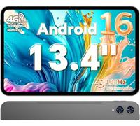 TECLAST T65 Tablet 13.4 Pollici 120Hz Display Tablet Android 16, Doppio SIM 4G LTE+5G WiFi, 2.2GHz Octa-Core, 20GB RAM+128GB ROM(TF 4TB) Widevine L1 1080P/13MP/BT5/GPS/OTG