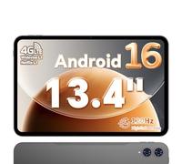 TECLAST T65 Tablet 13.4 Pollici 120Hz Display Tablet Android 16, Doppio SIM 4G LTE+5G WiFi, 2.2GHz Octa-Core, 26GB RAM+128GB ROM(TF 4TB) Widevine L1 1080P/13MP/BT5/GPS/OTG