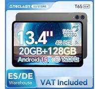 Teclast T65 Tablet Android 15 da 13,4 pollici 1920x1200 120Hz T7280 8 core Max 20 GB di RAM (8 GB + 12 GB di espansione) 128 GB ROM 4G LTE 8000 mAh Tablet and Case