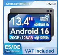 Teclast T65 Tablet Android 16 da 13,4 pollici 1920x1200 120Hz T7280 8 core Max 20 GB di RAM (8 GB + 12 GB di espansione) 128 GB ROM 4G LTE 8000 mAh