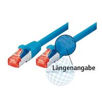 Tecline 715003B - Cavo Ethernet, categoria 6 con Piccola Protezione Antipiega (0,3 m), Blu