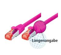 Tecline 71503M - Cavo Ethernet categoria 6 con Antipiega Stretto (3 m), Colore: Magenta