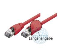Tecline 71600R - Cavo Dritto in Rame categoria 5E (0,5), Colore: Rosso
