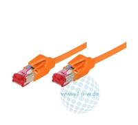 Tecline 71830A - Cavo patch Ethernet categoria 6A, S/FTP, PiMF, EIA/TIA A, 30 m, arancione