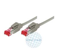 Tecline Crossoverkabel S/FTP, PiMF, Cat 6, Grau, 7,5 m