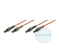 Tecline LWL Patchkabel, 62,5/125 µm, OM1-Faser, 2X ST Stecker/2x ST Stecker, Orange, 10,0 m