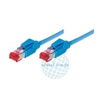 Tecline Patchkabel S/FTP, PiMF, Cat 6, Blau, 15,0 m