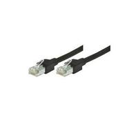 Tecline S/UTP Cat5e - 1m - RJ-45 - RJ-45 - Maschio/Maschio - Cat5e - S/UTP (STP) - Nero (71901S) NEW