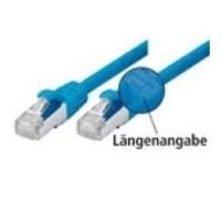 Tecline SF/UTP Cat5e, 1m Cavo di Rete SF/UTP (S-FTP) Blu