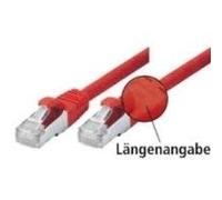 Tecline SF/UTP Cat5e, 1m Cavo di Rete SF/UTP (S-FTP) Rosso