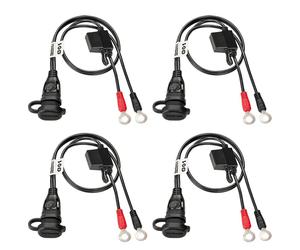 Tecmate Cavo Della Batteria O1x4 Optimate 508mm 12v 1/4´´ 4 Unità