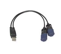 TecMate Optimate Cable O-110, Splitter USB a Y, con Sistema di Collegamento Resistente alle intemperie