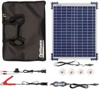 OptiMate Solar Duo 20W Travel Kit, TM522-D2TK, Caricatore e mantenitore Solare ermetico di Carica con Recupero di Batteria a Sei Fasi da 12V / 12.8V 1.67A