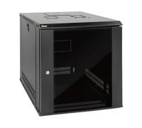 Tecmojo, porta e pannelli laterali in vetro chiudibile a chiave, profondità 450 mm, nero per computer e apparecchiature elettroniche