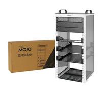 Tecmojo Rack di rete desktop 12U da 10", mini rack per server con pannelli laterali trasparenti e maniglie superiori, profondità 26 cm, adatto per apparecchiature IT da 10", pannelli patch