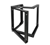 Tecmojo Rack per montaggio a parete 12U, rack per server a telaio aperto, rack di rete per computer/AV/dati/IT/apparecchiature multimediali da 19", profondità 18", fori di montaggio separati da 16",