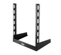 Tecmojo Rack per server desktop a 2 posti, piccolo, a telaio aperto, per AV/dati/audio/studio da 19", autoportante, per casa/ufficio (12U)