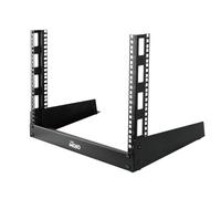 Tecmojo Rack per server desktop a 2 posti, piccolo, a telaio aperto, per AV/dati/audio/studio da 19", autoportante, per casa/ufficio (8U)