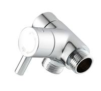Tecmolog Adattatore doccia G1/2 in ottone per doccetta a mano e testa di spruzzo fissa, cromato, DSF007E