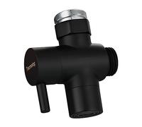 Tecmolog Deviatore Rubinetto 3 Vie Valvola Deviatore Ottone Valvola Deviatore per Rubinetti M22 o M24, Nero, SBA021CB