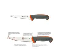 TECNA SANELLI COLTELLO SCANNARE LAMA CM 16 PROFESSIONALE ZBA8648 03 2025