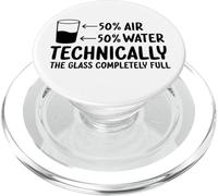 Tecnicamente il vetro completamente pieno PopSockets PopGrip per MagSafe