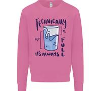 Tecnicamente Il Vetro È Sempre Pieno Felpa Da Uomo Geek Della Scienza