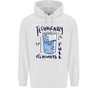 Tecnicamente Il Vetro È Sempre Pieno Felpa Per Bambini Geek Della Scienza