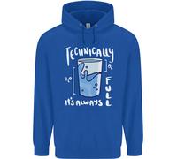 Tecnicamente Il Vetro È Sempre Pieno Felpa Per Bambini Nerd Della Scienza