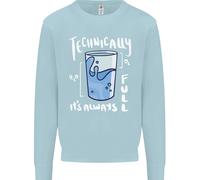 Tecnicamente Il Vetro È Sempre Pieno Felpa Uomo Science Nerd