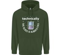 Tecnicamente Il Vetro È Sempre Pieno Scienza Divertente Felpa Uomo