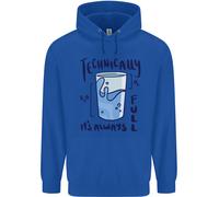 Tecnicamente Il Vetro È Sempre Pieno Scienza Geek Uomo Felpa