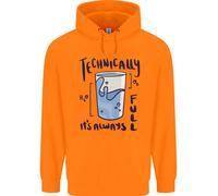 Tecnicamente Il Vetro È Sempre Pieno Scienza Geek Uomo Felpa