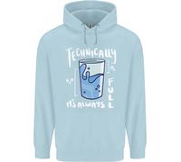 Tecnicamente Il Vetro È Sempre Pieno Scienza Nerd Uomo Felpa