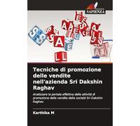 Tecniche di promozione delle vendite nell'azienda Sri Dakshin Raghav: Analizzare la portata effettiva delle attività di promozione delle vendite della società Sri Dakshin Raghav.