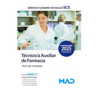 Técnico/a Auxiliar de Farmacia del Servicio Canario de Salud. Test de temario