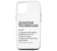 Tecnico aeronautico Definizione di lavoro Personalizzato Divertente Custodia per iPhone 12/12 Pro