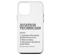 Tecnico aeronautico Definizione di lavoro Personalizzato Divertente Custodia per iPhone 12 mini