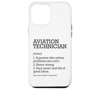 Tecnico aeronautico Definizione di lavoro Personalizzato Divertente Custodia per iPhone 12 Pro Max