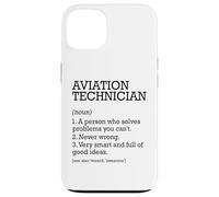 Tecnico aeronautico Definizione di lavoro Personalizzato Divertente Custodia per iPhone 13