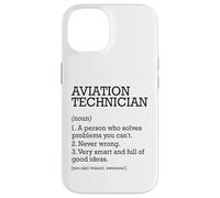 Tecnico aeronautico Definizione di lavoro Personalizzato Divertente Custodia per iPhone 14