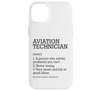Tecnico aeronautico Definizione di lavoro Personalizzato Divertente Custodia per iPhone 14 Plus