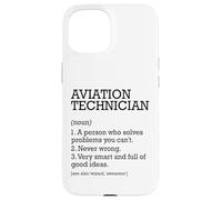 Tecnico aeronautico Definizione di lavoro Personalizzato Divertente Custodia per iPhone 15