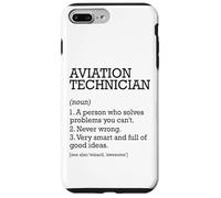 Tecnico aeronautico Definizione di lavoro Personalizzato Divertente Custodia per iPhone 7 Plus/8 Plus