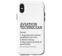 Tecnico aeronautico Definizione di lavoro Personalizzato Divertente Custodia per iPhone X/XS