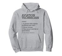 Tecnico aeronautico Definizione di lavoro Personalizzato Divertente Felpa con Cappuccio